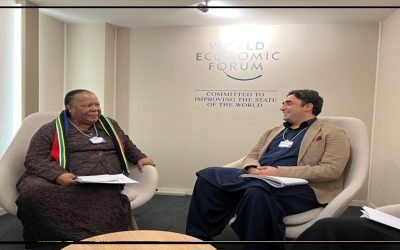 وزیر خارجہ بلاول بھٹو زرداری کی جنوبی افریقہ کے بین الاقوامی تعلقات اور تعاون کے وزیر کے ساتھ ملاقات