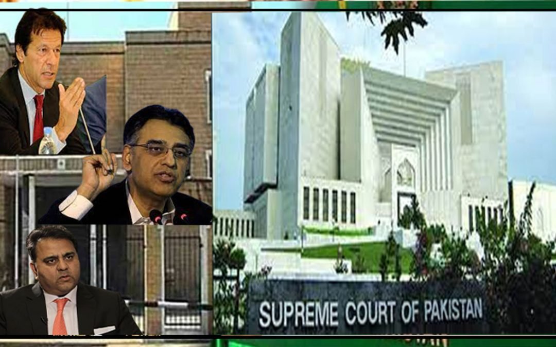 عمران خان،اسد عمر،فواد چوہدری کیخلاف توہین الیکشن کمیشن کی کارروائی جاری رکھنے کا حکم