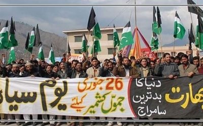 بھارت کے یوم جموریہ پرمقبوضہ کشمیرمیں یوم سیاہ منایا گیا، مکمل ہڑتال
