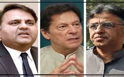 توہین الیکشن کمیشن:عمران خان ، فواد  چوہدری کے ناقابل ضمانت وارنٹ گرفتاری جاری