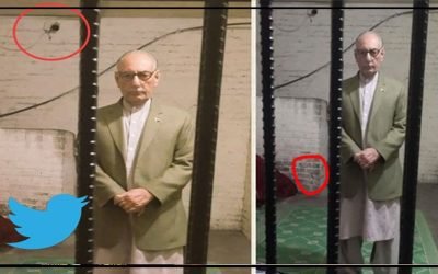 دوران حراست لیفٹیننٹ جنرل ریٹائرڈ امجد شعیب کی تصویر وائرل