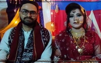 نوابشاہ: دلہا، دلہن باراتیوں سمیت مہنگائی کیخلاف احتجاج میں شریک ہو گئے