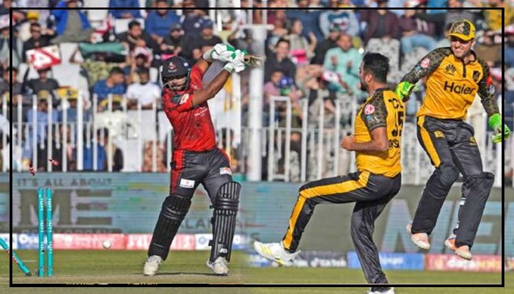 پی ایس ایل 8، پشاور زلمی نے لاہور قلندرز کو 35 رنز سے شکست دے دی