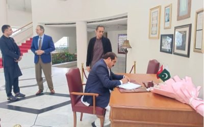 وفاقی وزیر ساجد حسین طوری کا ترک سفارت خانے کا تعزیتی دورہ