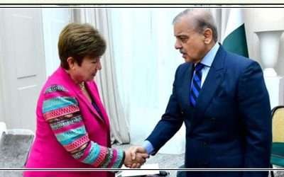 وزیر اعظم کی فرانس میں منیجنگ ڈائریکٹر آئی ایم ایف سے ملاقات