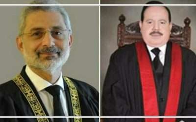 فوجی عدالتوں کے خلاف دائر درخواستوں پر سماعت ،9 رکنی بینچ ٹوٹ گیا