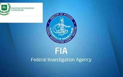 انفارمیشن کمیشن کا ایف آئی اے کو پیکاایکٹ کے تحت گرفتار شہریوں کی تفصیلات دینے کا حکم