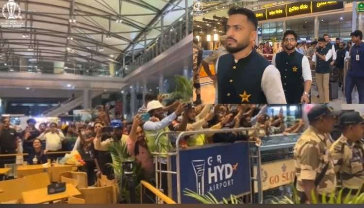 ورلڈکپ، قومی ٹیم کا بھارت پہنچنے پرشائقین کی جانب سے شاندار استقبال