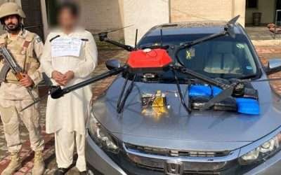 ڈرون کے ذریعے منشیات اسمگلنگ ،ایک اور گروہ گرفتار
