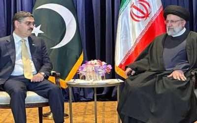 نگران وزیراعظم انوارالحق کاکڑ کی ایرانی صدر سے ملاقات