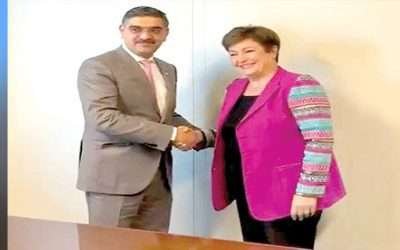 وزیر اعظم کاکڑ کی آئی ایم ایف سربراہ سےملاقات