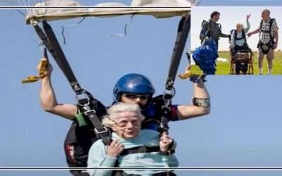 امریکہ کی 104 سالہ خاتون اسکائی ڈائیور بن گئیں