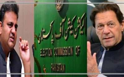 توہین الیکشن کمیشن کیس،  سابق  چیئر مین پی ٹی آئی اور فواد چوہدری پر فرد جرم عائد
