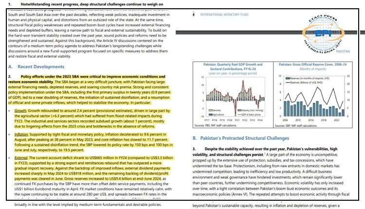 آئی ایم ایف نے پاکستان میں ہونے والی مثبت تبدیلیوں کے حوالے سے تفصیلی رپورٹ جاری کر دی