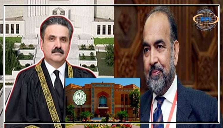 شریعت اپیلیٹ بینچ کے جج جسٹس قبلہ ایازکا چیف جسٹس یحیٰ آفریدی کواسلامک یونیورسٹی کےانتظامی امورپرخط