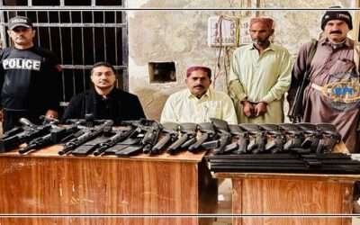 جیکب آباد پولیس کی کامیاب کارروائی ، بلوچستان سے سندھ اسلحہ اسمگلنگ کرنے کی کوشش ناکام،ملزم گرفتار