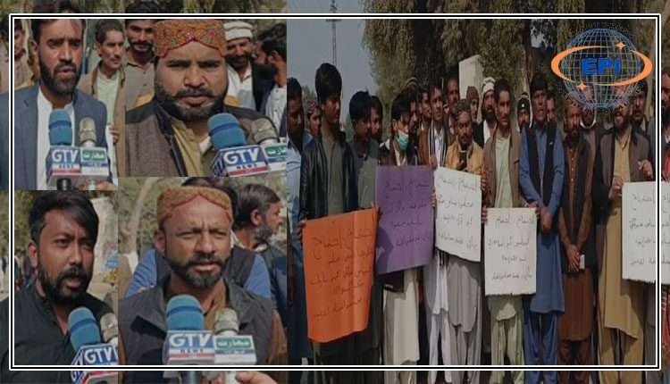 پڈ عیدن: ِصحافی فیاض سولنگی کے اغواء کے خلاف صحافی برادری کا شدید احتجاج ،فوری  بازیاب کرانے کا مطالبہ