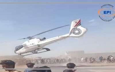 کینالز تنازعہ ،سڑکیں بلاک ہونے پر افسران کی پرائیویٹ ہیلی کاپٹر  پر آمد