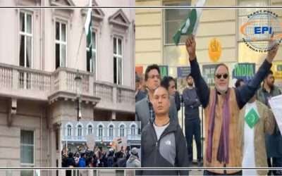 لندن  : بھارتی دہشتگرد تنظیم کا پاکستان ہائی کمیشن پرحملہ ،اوورسیز پاکستانیوں نے ناپاک عزائم خاک میں ملادیئے