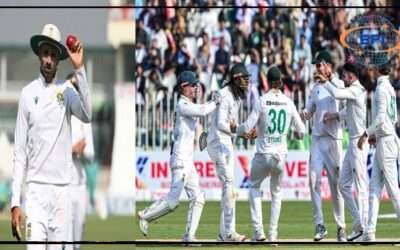 پنڈی ٹیسٹ: جنوبی افریقی اسپنر کیشو مہاراج کے 7 شکارپاکستانی ٹیم 333 پر آل آؤٹ