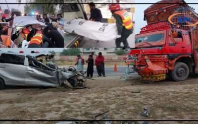 بھکر: تیز رفتار ٹرک کی کار کو ٹکر2 سگے بھائیوں سمیت 4 افراد جاں بحق