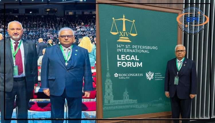 جسٹس امین الدین خان نے سینٹ پیٹرزبرگ لیگل فورم میں پاکستان کی نمائندگی کی