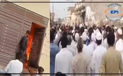 توہین مذہب کاالزام،مشتعل ہجوم نے مسیحی شخص کا گھر اور دکان نذر آتش کردیا